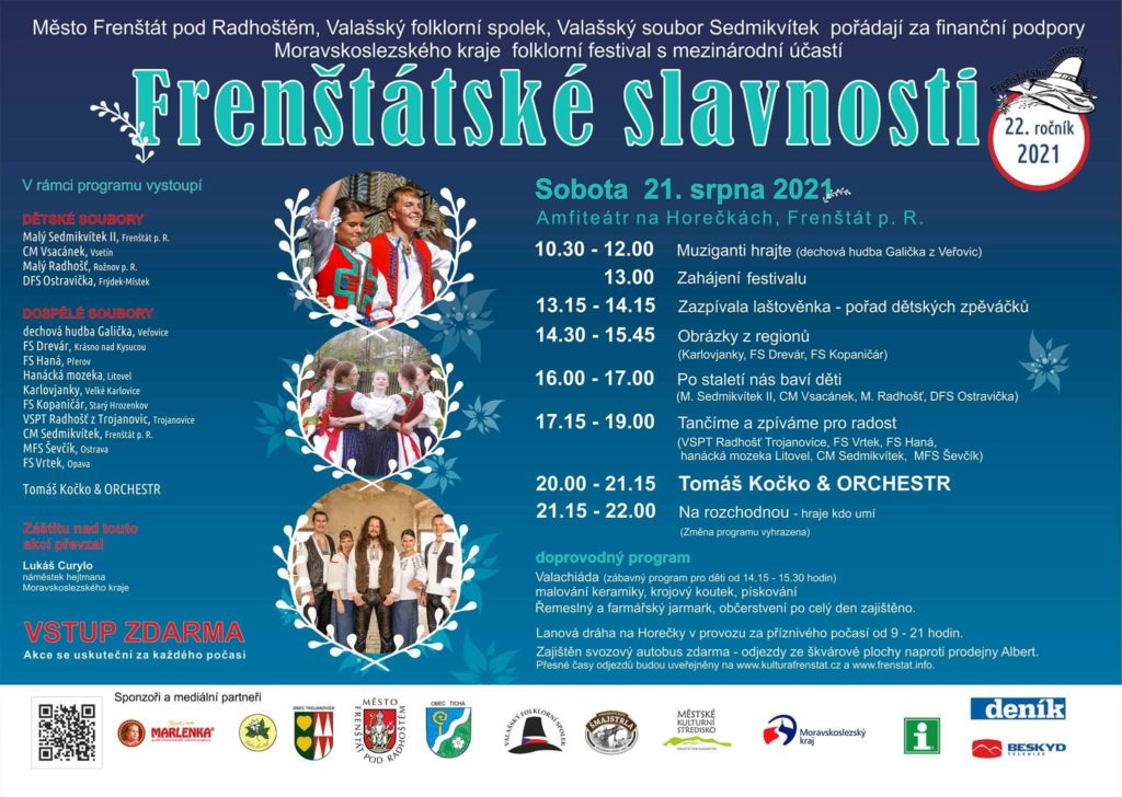 plakát Frenšt.slavnosti 21.8.2021