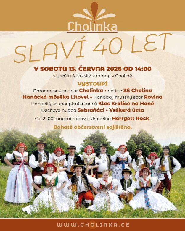 Cholinka 40 let plakát